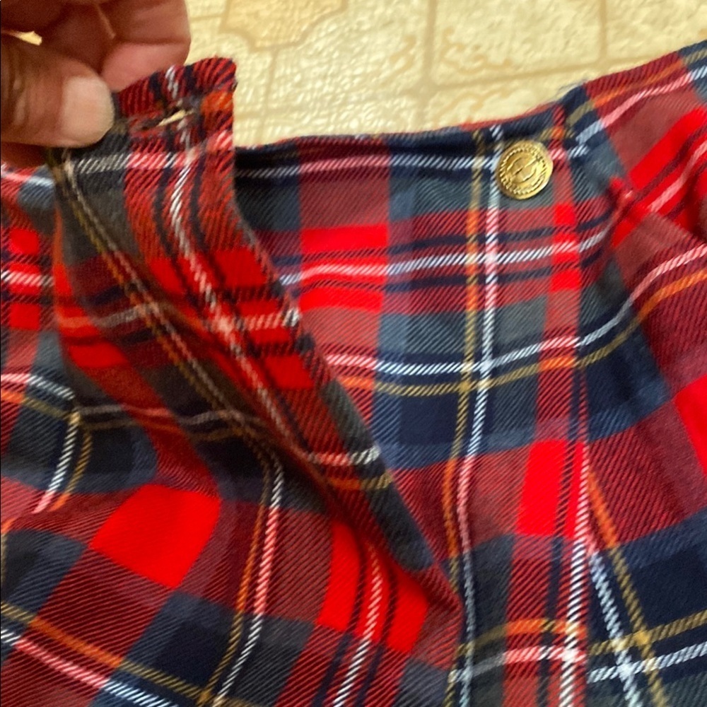 Vintage ILGWU Wool Red and Blue Plaid Women's Skirt Heitage Tweed Fall - Picture 10 of 13
